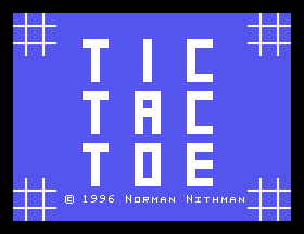 Tic Tac Toe by Norman Nithman Title Screen